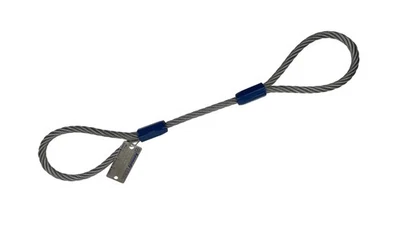 Kennedy Wire Rope & Sling Co. 1/2" x 40' Galvanized Single Leg Wire Rope Slin... - Image 1 of 2