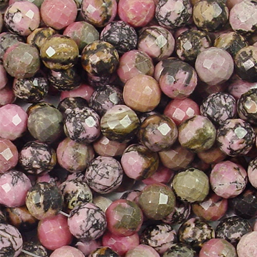 CUENTAS DE PIEDRAS PRECIOSAS REDONDAS FACETADAS RODONITA 12 MM AA++ ROSA Foto 1 de 1