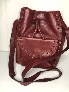 Linda Allard Ellen Tracy purse handbag backpack burgandy adjustable strap - Picture 1 of 12