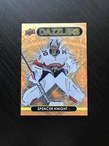 2021-22 Oberdeck Dazzlers orange #DZ-21 Spencer Knight Rookie Panthers RC - Bild 1 von 2
