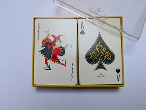 Hallmark vintage Playing Cards Flower back design - Photo 1/4