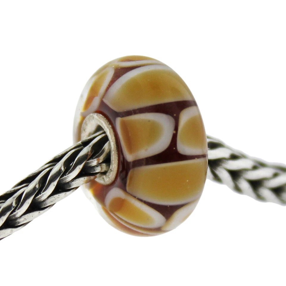 Authentic Trollbeads Glass 61409 Brown Fusion 0 Retired