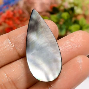 31 Ct. Natural Pear Mother Of Pearl Cabochon Gemstone Pendant Making 36X16X6 mm - Picture 1 of 4