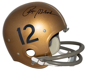 ROGER STAUBACH SIGNED NAVAL NAVY MIDSHIPMEN FULL SIZE THROWBACK RK HELMET JSA - Picture 1 of 1