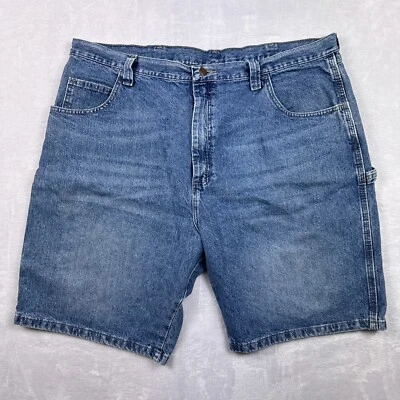Wrangler Jean Shorts Mens 46 Reg Blue 100% Cotton Carpenter Authentic Issue - Image 1 of 4