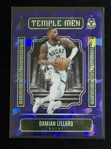 Damian Lilliard - 2023 Phoenix Baloncesto Azul Cracked Ice Temple Hombres #5 BUCKS - Imagen 1 de 2