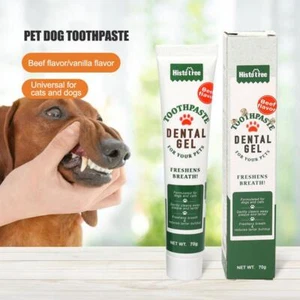 Pet Toothpaste Finger Brush Clean Teeth Mouth Dental Care Cat Dog DE - Bild 1 von 14