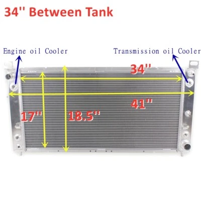 3 Rows Aluminum Radiator for 2003-2009 Hummer H2 Cadillac Escalade V8 6.2L 6.0L — 第 1/4 张图片