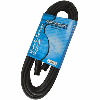25 Foot ft 3Pin Male To Female XLR Cable for DMX512 Light Lighting Data Transfer - Image 1 of 2