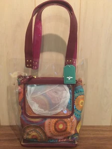 Sam & Hadley Borsa a Mano Shopper "Relazione Platonica" Multicolore NUOVA - Foto 1 di 9