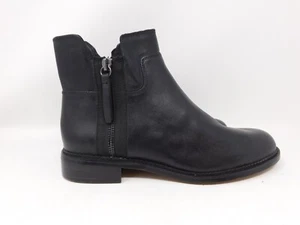 Franco Sarto Women's Boots Size 7 Halford Leather Shoes Ankle Zip Biker Booties - Picture 1 of 12