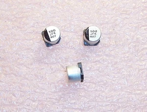 MENGE (100) 100uf 6,3 V 105' NIEDEROHMIGE SMD ELEKTROLYTISCH EEVFK0J101P PANASONIC - Bild 1 von 2