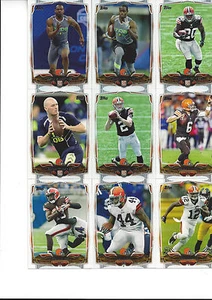 2014 Topps Cleveland Browns Team Set Hoyer Cameron Tate West Johnny Manziel R 15 - Foto 1 di 1