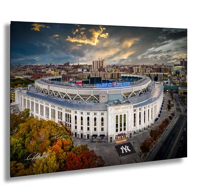 Yankee Stadium Print Clifton Haley Photography New York Autumn Art - Image 1 of 4