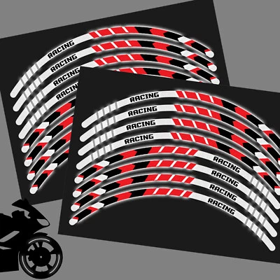 PEGATINA REFLECTANTE DE LLANTA SH30 roja de 17 pulgadas para Honda CBR600RR 17 18 19 20 21 22 Foto 1 de 4