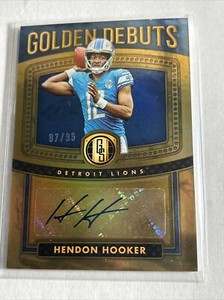 2023 Gold Standard | HENDON HOOKER RCGolden Debuts Gold Auto 87/99 Detroit Lions
