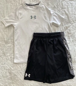 Boys Youth UA Short and Fitted Shir Set Outfit, XS, Under armour, YXS - Picture 1 of 3