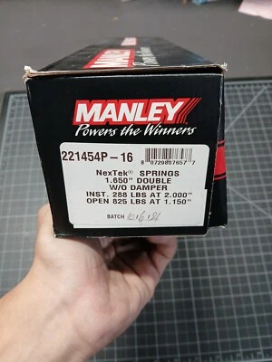 Manley 221454P-16 Polished NexTek Drag Race Valve Springs 1.650" .850" Lift - Image 1 of 3