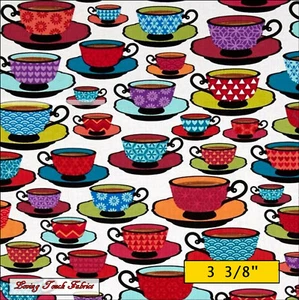 BENARTEX, LOVE'S BREWING, TIME FOR TEA, 08093-09, TASSEN, PREIS @ 1/2 YD - Bild 1 von 1