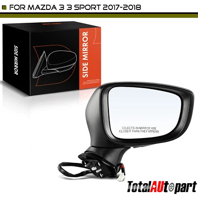 Espejo plegable manual blanco con 5 pines para Mazda 3 Sport 3 2017-2018 pasajero derecho Foto 1 de 4