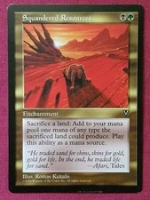Magic The Gathering VISIONS SQUANDERED RESOURCES single card MTG