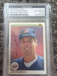 John Candelaria Minnesota Twins 1990 Upper Autographed - Picture 1 of 2