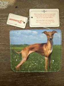 Portafoglio cucciolo cane levriero ingioiellato mini collezione fiori moda cucciolo - Foto 1 di 11