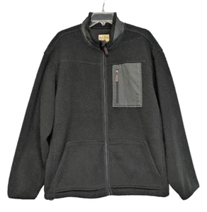 RedHead Berber Fleece Jacket Mens XL Black Full Zip - Picture 1 of 12