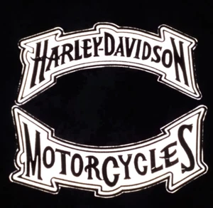 LIMITED EDITION HARLEY DAVIDSON REFLECTIVE SAFETY PATCHES. TO SEW IN JACKET 2PCS - Picture 1 of 11