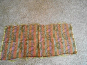 unused Vtg heavy tapestry Pillow Fabric Large 25” X 53” multi colored Couture - Picture 1 of 6