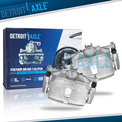 Front Brake Calipers w/ Brackets Assembly for 2001 - 2005 Honda Civic Acura EL - Image 1 of 4