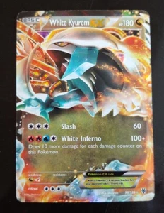 π₯ Pokemon TCG White Kyurem EX Plasma Storm Ultra Rare NM Foil 96 Dragon HP 180 - Picture 1 of 2