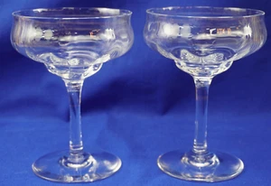 Baccarat Capri Optik (2) Sherbet oder Sektgläser, 5 1/4" (B40) - Bild 1 von 11