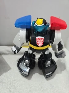 Transformers Playskool Rescue Bots Electronic Chase Police Bot 9” 2010 (A34) - Picture 1 of 4