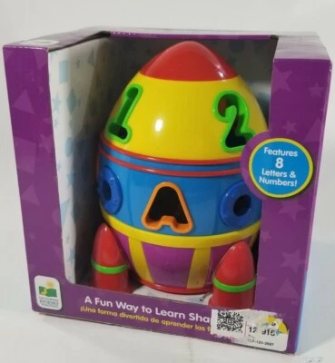 The Learning Journey Rocket Shape Sorter (9pc) Learn Shapes ABC's 123's New! - Image 1 of 2