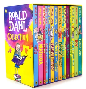 Roald Dahl Sammlung 15 Taschenbücher Klassiker Kinder Geschenkbox Geschichten Set - Neu - Bild 1 von 2