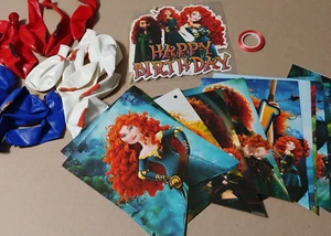 Merida Princess Birthday Decor Party Supplies Set Balloons Banner Cake Toppers - Picture 1 of 14