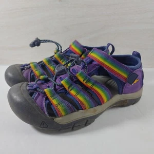 Keen Kids Size 2 Newport H2 Adjustable Rainbow Purple Sport Sandals - Picture 1 of 6