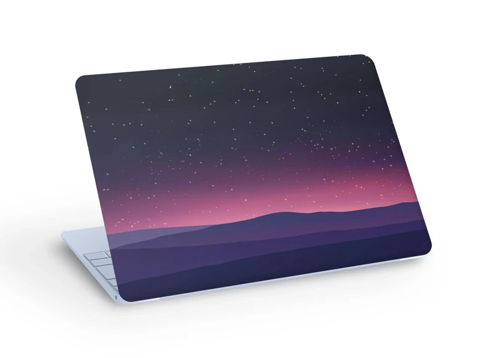 Night Panoramic Mountain Landscape LAPTOP SKIN Sticker - Custom Size - Image 1 of 1