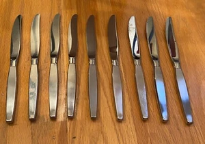 Oneida Stainless FROSTFIRE Hollow-handled Dinner Knives Set of 9 - Picture 1 of 3