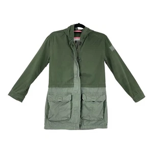 Abercrombie & Fitch YOUTH Jacket Size XL (14) Two Tone Olive Parka - Picture 1 of 8