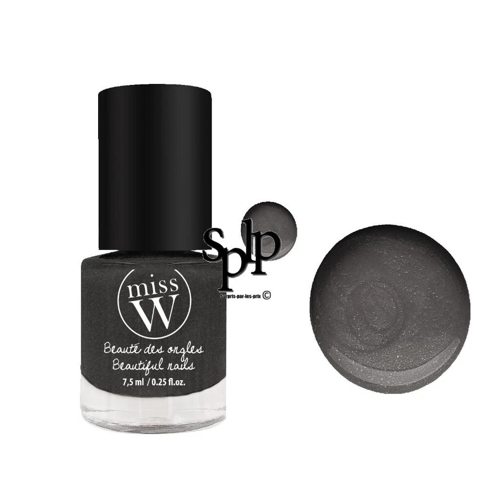 Miss W Bio Nagellack Nr. 18 Dunkles Perlmuttgrau - Bild 1 von 1