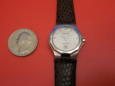 GENUINO CONCORD SÓLIDO ACERO INOXIDABLE MARINER 26MM LAIDES ACTUALIZACIÓN MODELO ACTUAL Foto 1 de 4