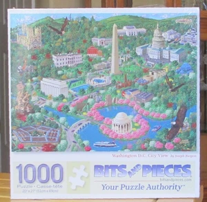 WASHINGTON D.C. CITY VIEW BY JOSEPH BURGESS - NEW - BITS & PIECES PUZZLE - Picture 1 of 2