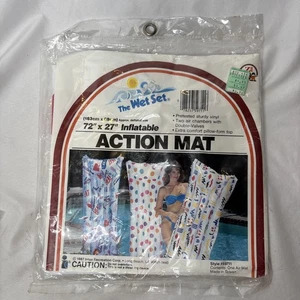Vintage Index The Wet Set Action Matte Beach Print Pool Float #59711 72”x27” - Bild 1 von 2