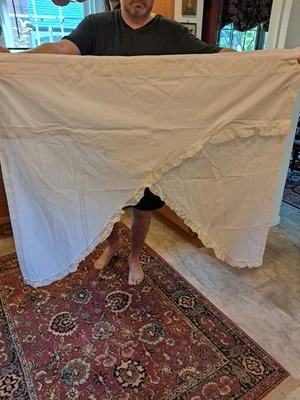 Country Curtains Red Lion Inn Stockbridge MA 45” Pair White Valance Window NEW - Image 1 of 4