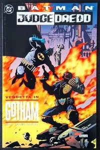 BATMAN / JUDGE DREDD : VENDETTA IN GOTHAM TPB VFN 1st Print Prestige 1993 DC - Picture 1 of 8