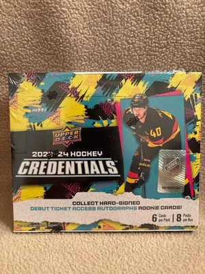 2023-24 Upper Deck Credentials NHL Hockey Hobby Box - Factory Sealed - Image 1 of 4