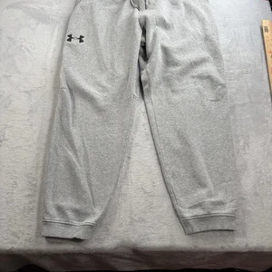 Under Armour UA Rival Fleece Joggers Sweatpants Gray Mens 3XL Drawstring Pull On - Picture 1 of 10