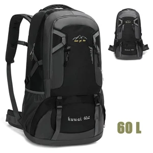 Rucksack Wasserdicht Herren Damen Outdoor Trekking Wanderrucksack 60L - Bild 1 von 14